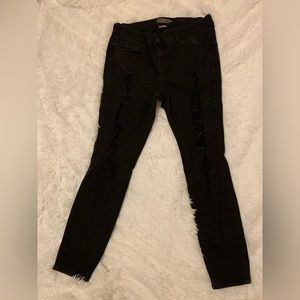Black Torrid premium  bombshell skinny jeans 18R distressed